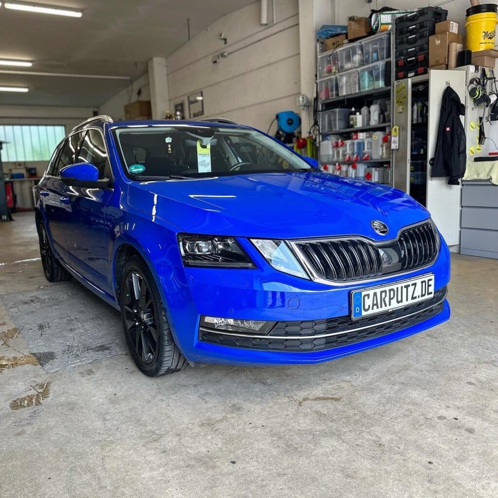 Keramikversiegelung auf einem Skoda Octavia